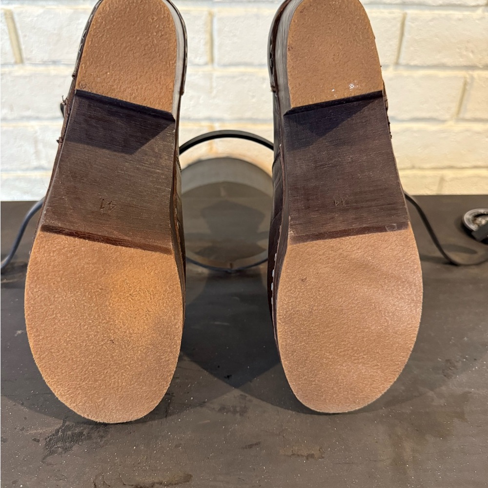 Swedish Hasbeens Dark Brown Ankle Boots - Picture 4 of 8